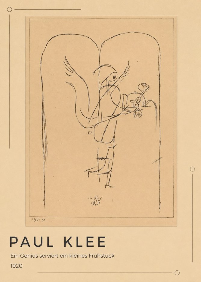 Paul Klee Ein Genius Serviert Ein Kleines Frühstück No1 - Juliste