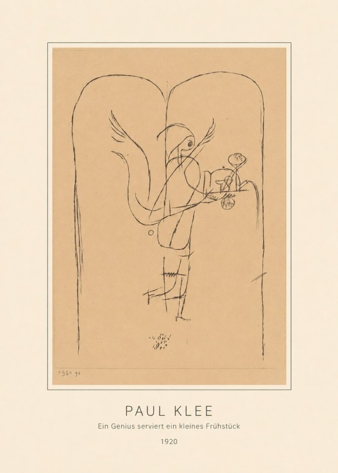 Paul Klee Ein Genius Serviert Ein Kleines Frühstück No4 - Juliste