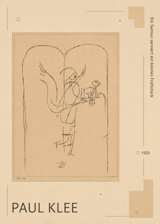 Paul Klee Ein Genius Serviert Ein Kleines Frühstück No6 - Juliste