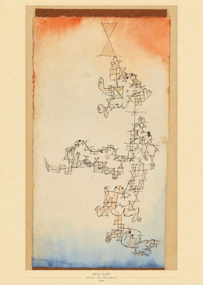 Paul Klee Geister Als Akrobaten No5 - Juliste