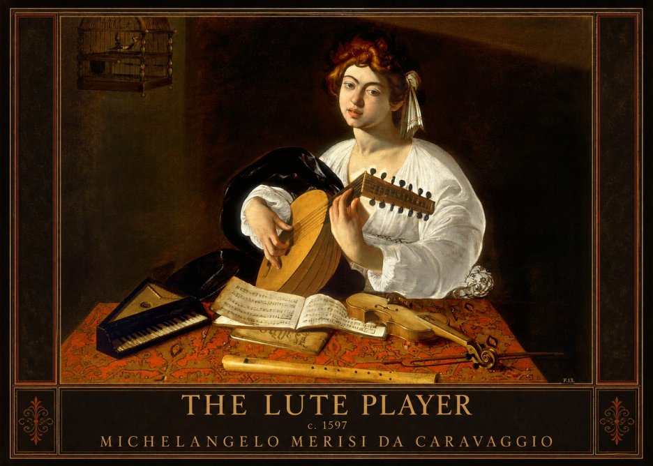Michelangelo Merisi da Caravaggio The Lute Player No1 - Juliste