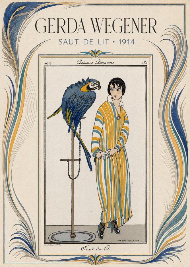 Gerda Wegener Saut De Lit 1914 No3 - Juliste