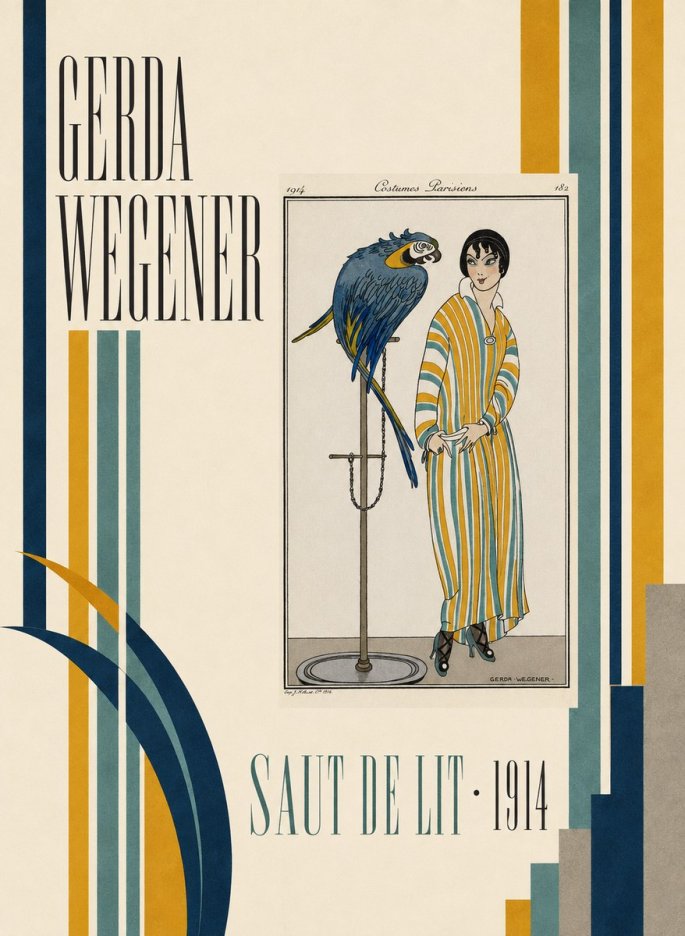 Gerda Wegener Saut De Lit 1914 No4 - Juliste