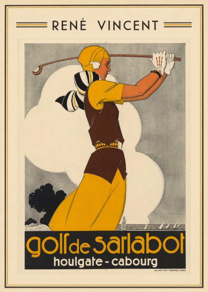 René Vincent Golf De Sarlabot No1 - Juliste