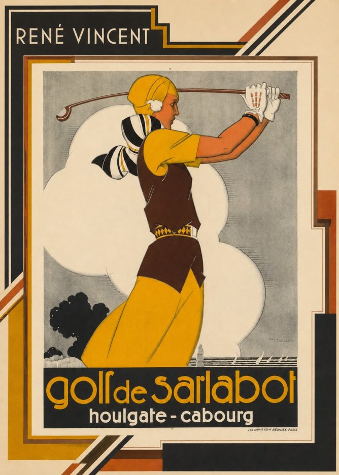 René Vincent Golf De Sarlabot No2 - Juliste