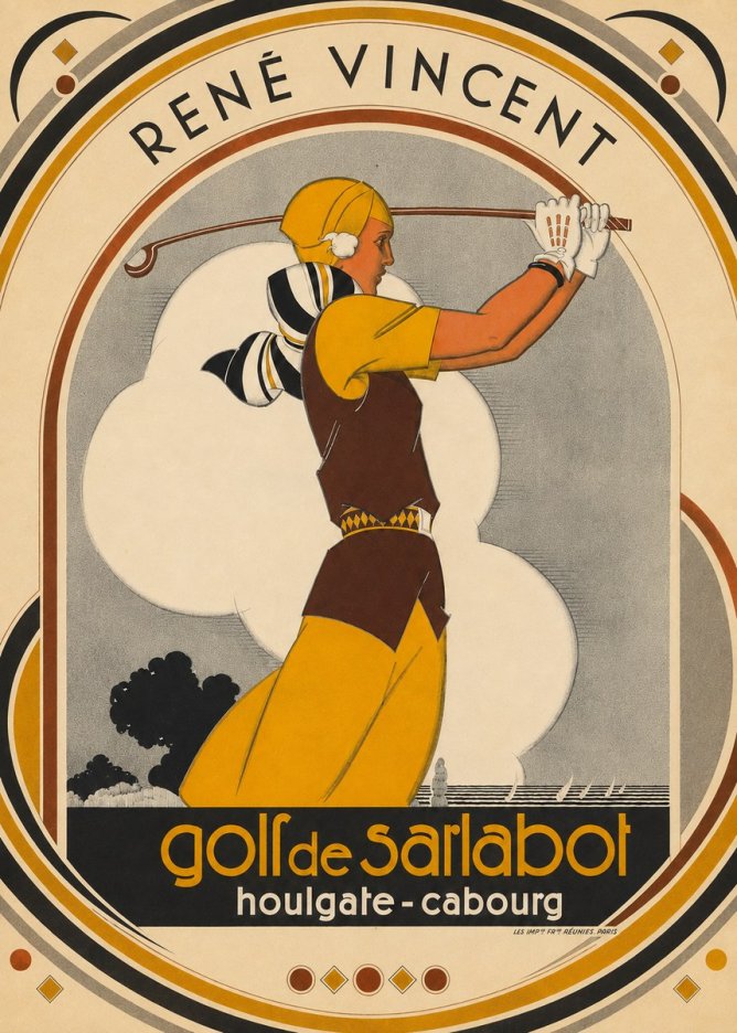 René Vincent Golf De Sarlabot No5 - Juliste
