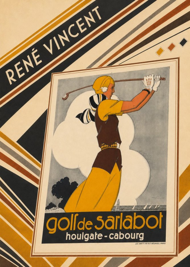 René Vincent Golf De Sarlabot No6 - Juliste