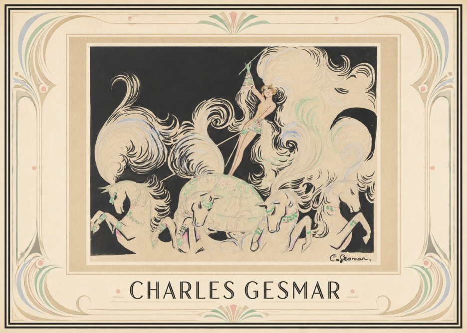 Charles Gesmar Art Deco Fantasy No1 - Juliste