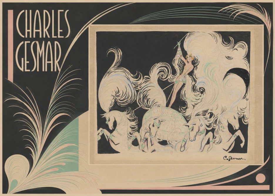 Charles Gesmar Art Deco Fantasy No2 - Juliste