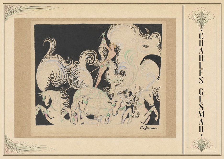 Charles Gesmar Art Deco Fantasy No3 - Juliste