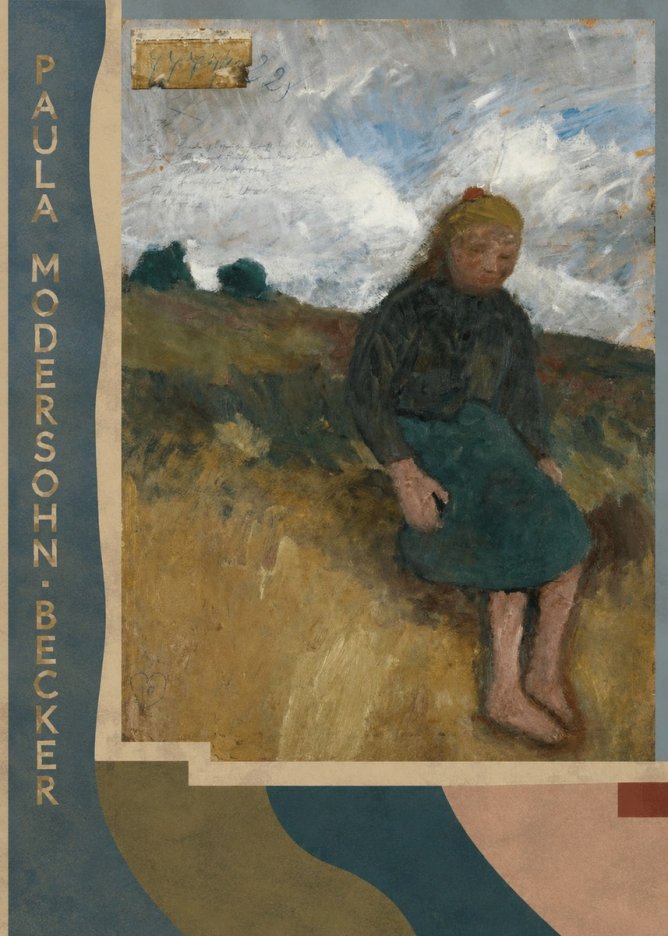 Paula Modersohn-Becker Seated Girl in the Moor No3 - Juliste