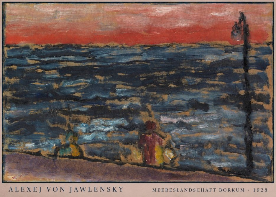 Alexej von Jawlensky Meereslandschaft Borkum No6 - Juliste