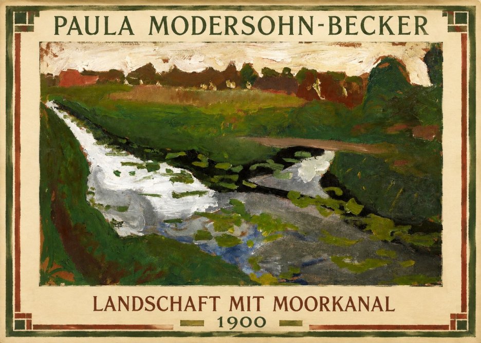 Paula Modersohn-Becker Landschaft Mit Moorkanal No1 - Juliste
