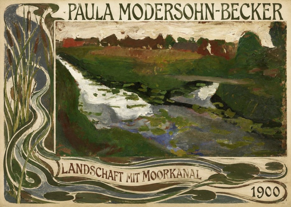 Paula Modersohn-Becker Landschaft Mit Moorkanal No2 - Juliste