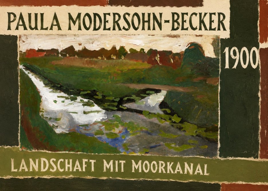 Paula Modersohn-Becker Landschaft Mit Moorkanal No3 - Juliste
