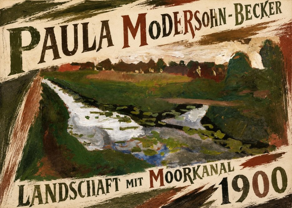 Paula Modersohn-Becker Landschaft Mit Moorkanal No5 - Juliste