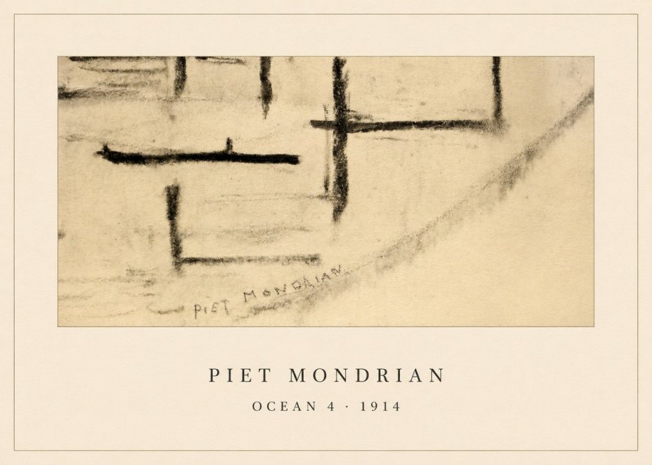Piet Mondrian Ocean 4 No5 - Juliste