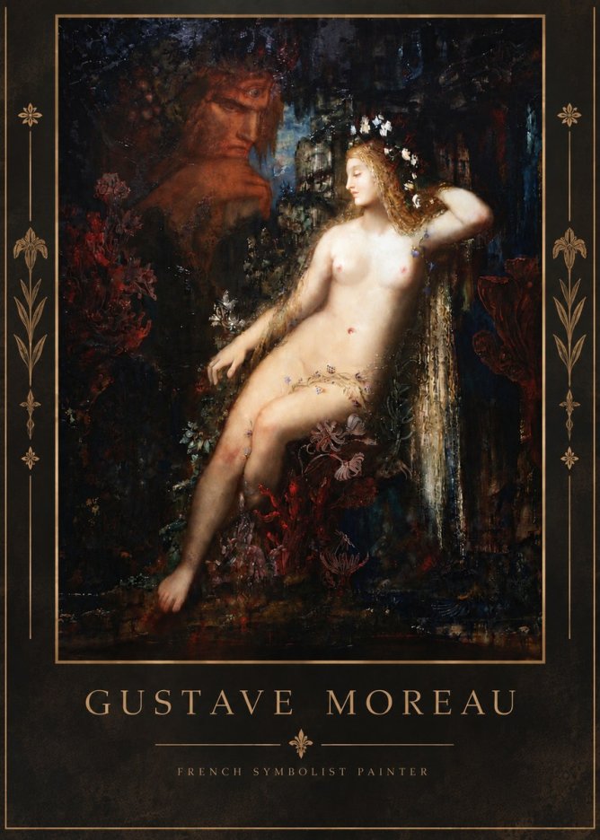 Gustave Moreau Hélène No6 - Juliste