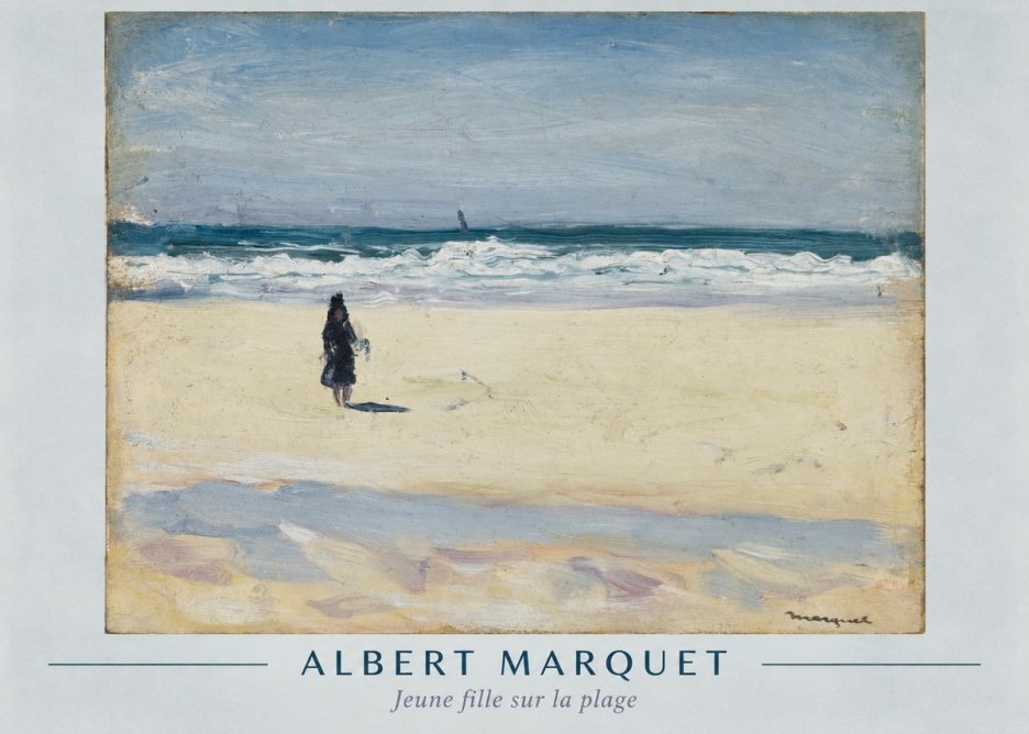 Albert Marquet Jeune Fille Sur La Plage No1 - Juliste