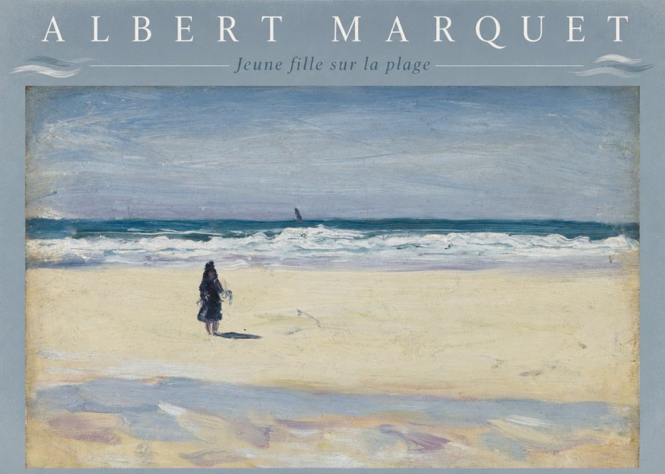 Albert Marquet Jeune Fille Sur La Plage No4 - Juliste