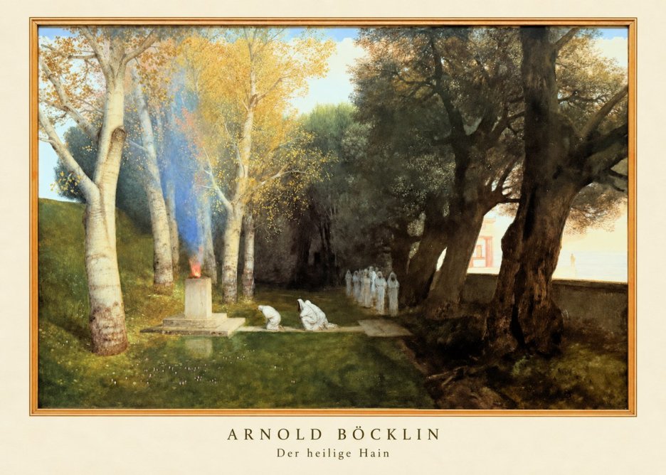 Arnold Böcklin Der Heilige Hain II No2 - Juliste