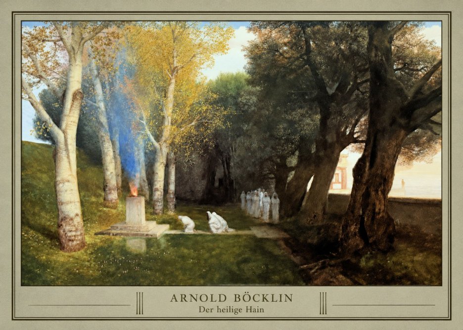 Arnold Böcklin Der Heilige Hain II No3 - Juliste