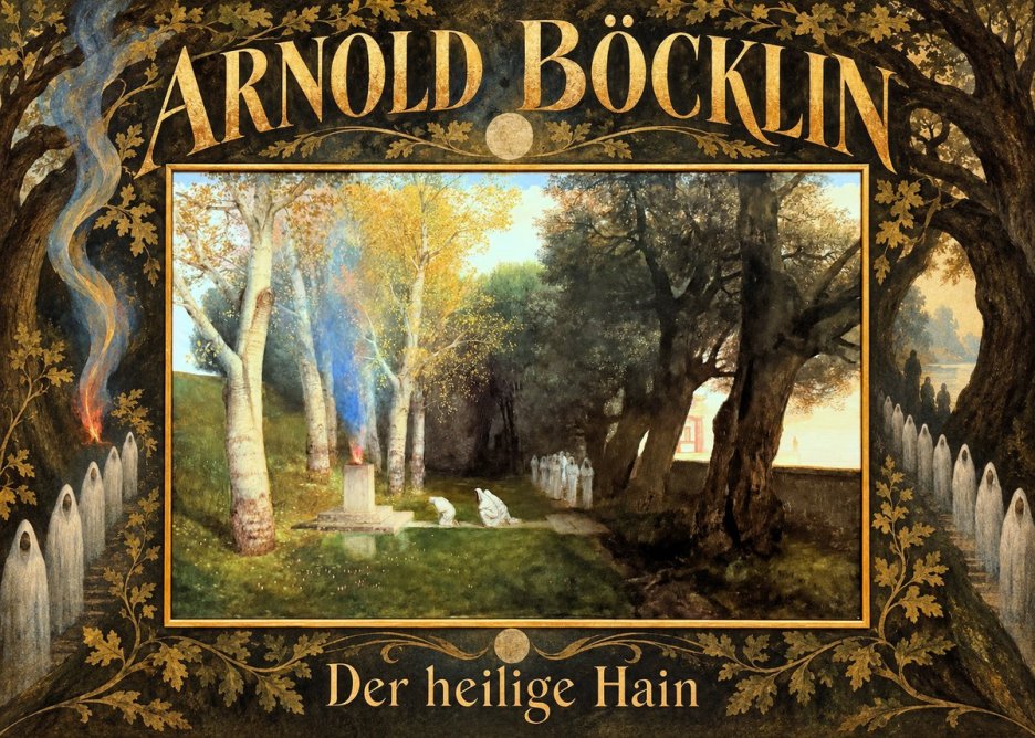 Arnold Böcklin Der Heilige Hain II No6 - Juliste