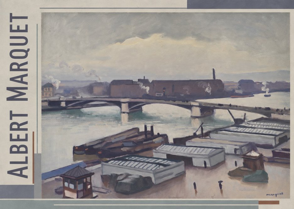Albert Marquet River Scene, Paris No2 - Juliste