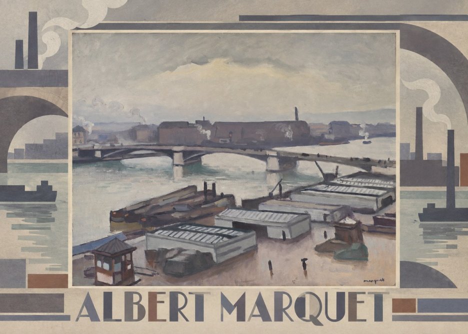 Albert Marquet River Scene, Paris No6 - Juliste