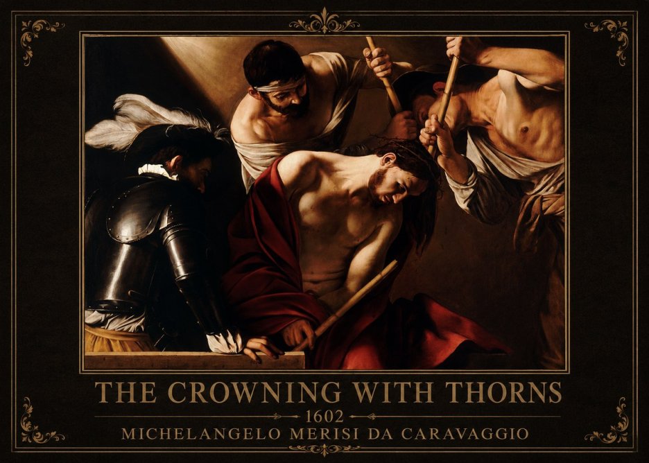 Michelangelo Merisi da Caravaggio The Crowning with Thorns II No1 - Juliste