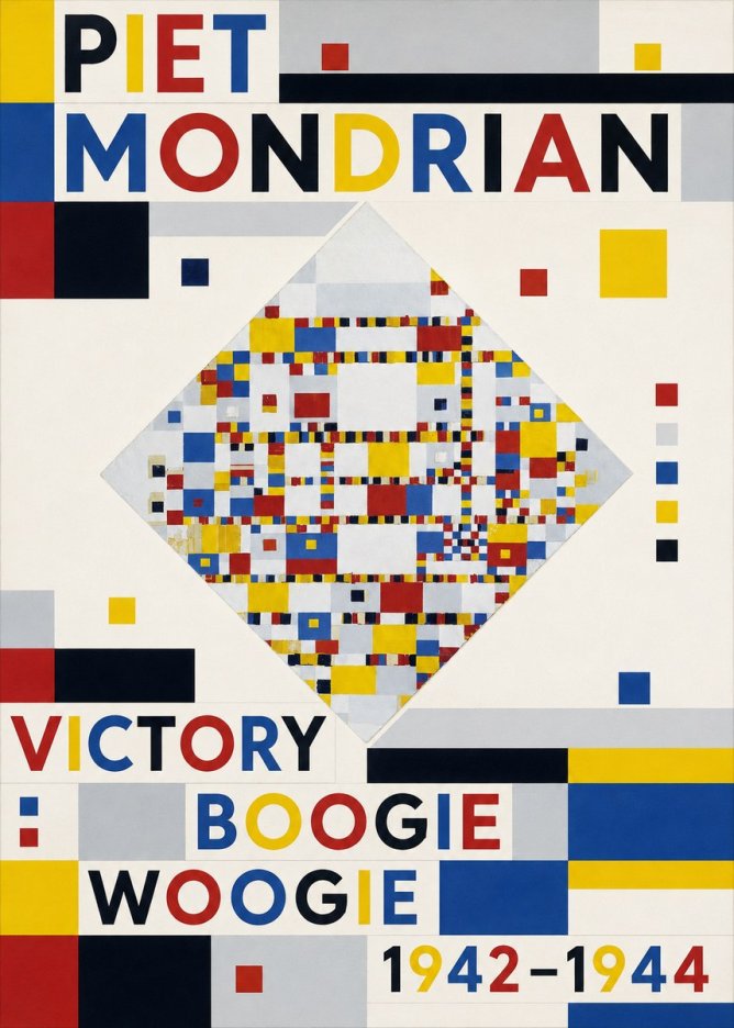 Piet Mondrian Victory Boogie Woogie No3 - Juliste
