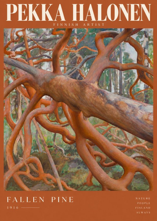 Pekka Halonen Fallen Pine No2 - Juliste
