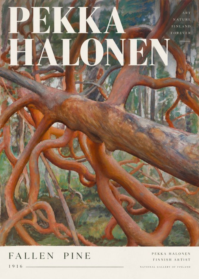 Pekka Halonen Fallen Pine No3 - Juliste