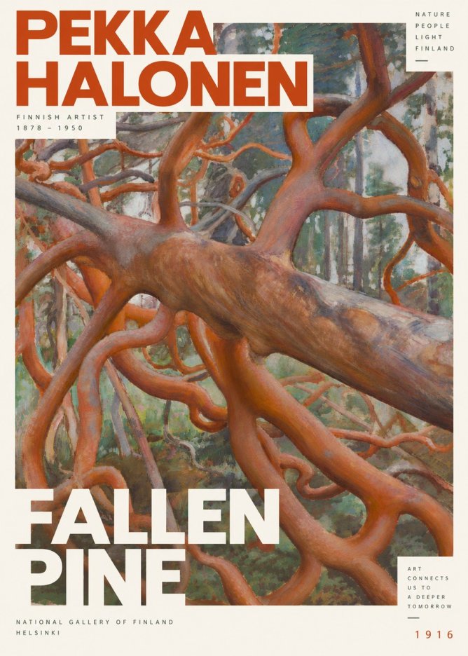Pekka Halonen Fallen Pine No6 - Juliste