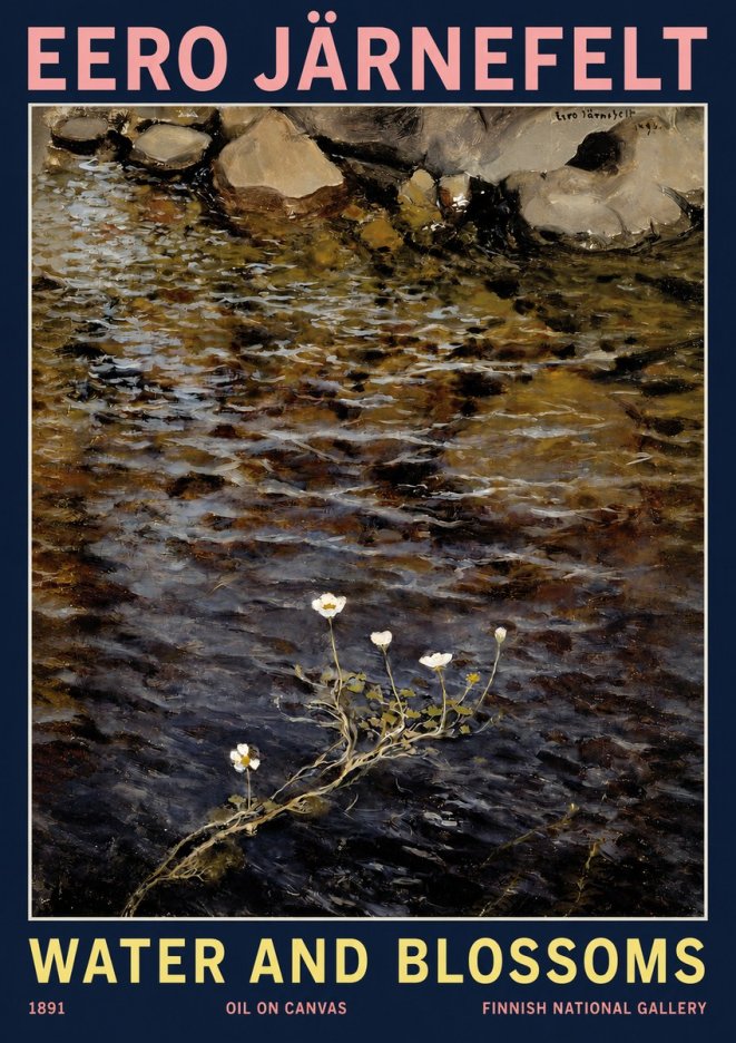Eero Järnefelt Water and Blossoms No2 - Juliste