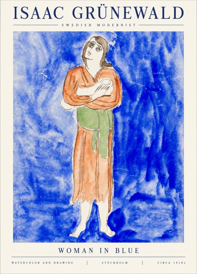 Isaac Grünewald The Dancer I No6 - Juliste