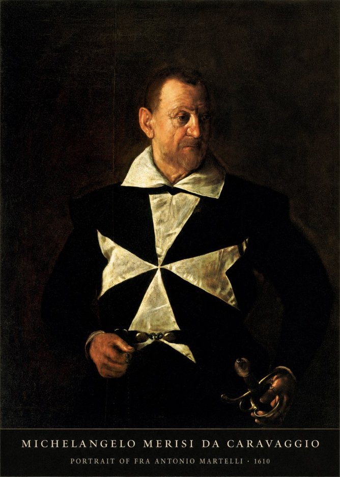 Michelangelo Merisi da Caravaggio Portrait of Fra Antonio Martelli No5 - Juliste