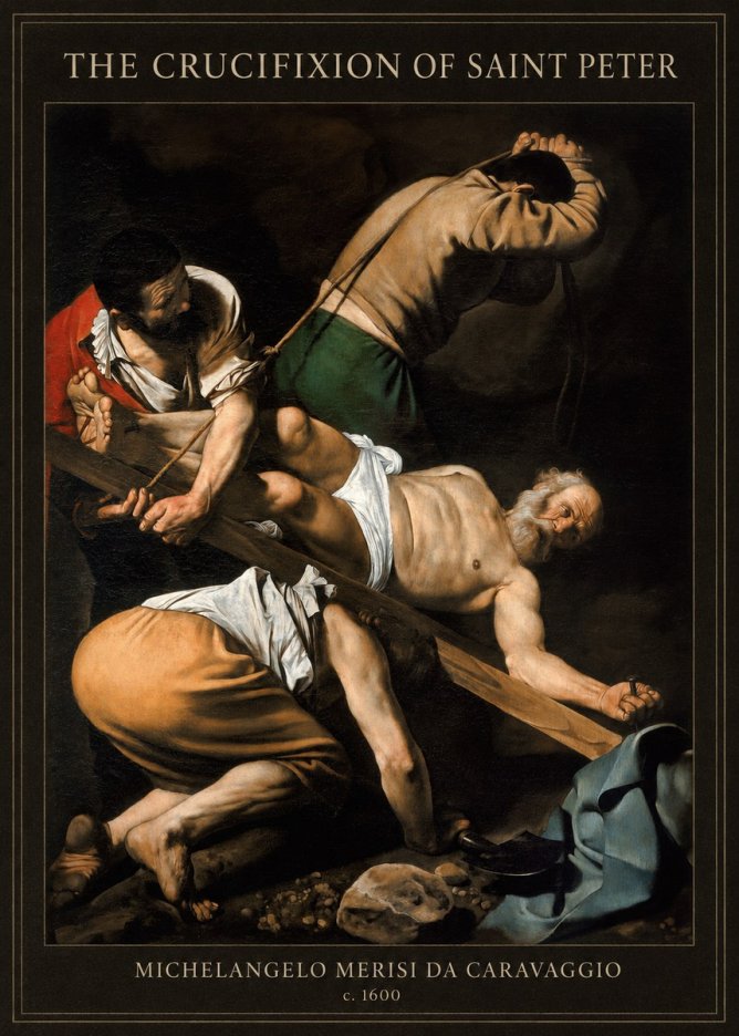 Michelangelo Merisi da Caravaggio The Crucifixion of Saint Peter IV No4 - Juliste