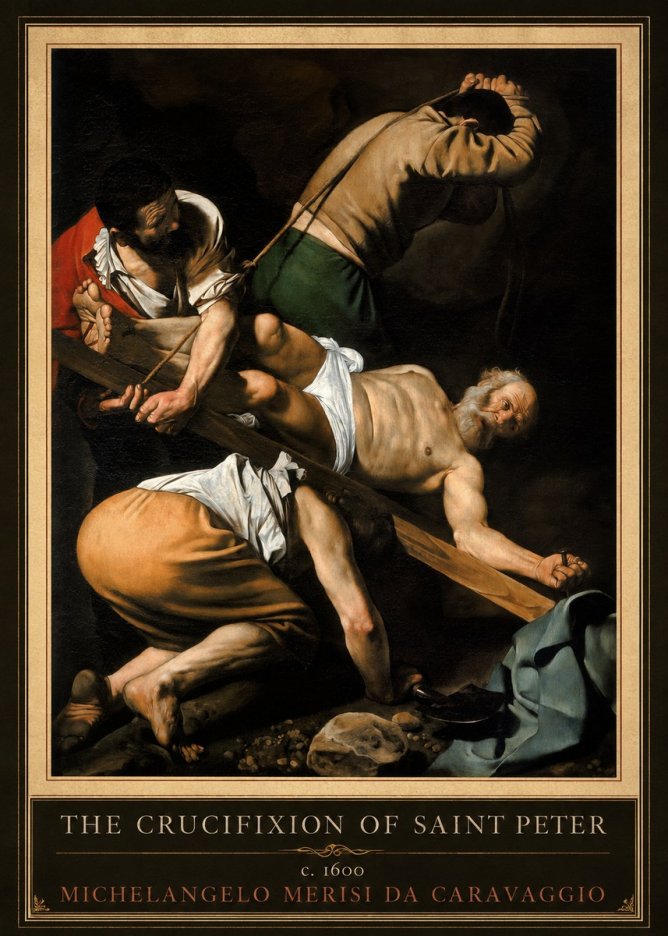 Michelangelo Merisi da Caravaggio The Crucifixion of Saint Peter IV No5 - Juliste