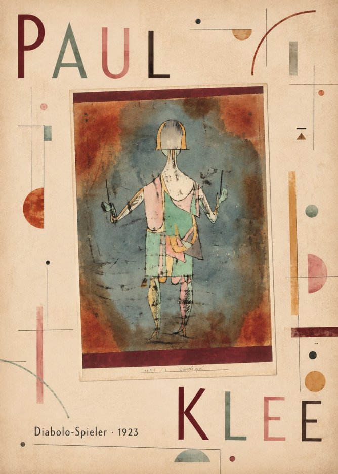 Paul Klee Diabolo-spieler No4 - Juliste