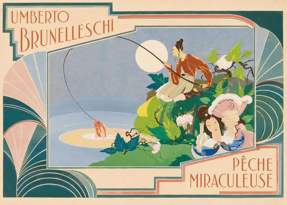 Umberto Brunelleschi Pêche Miraculeuse No5 - Juliste