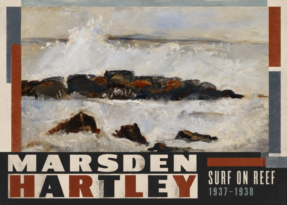 Marsden Hartley Surf on Reef No5 - Juliste