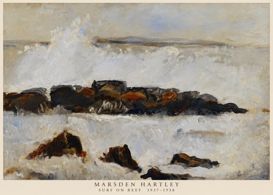 Marsden Hartley Surf on Reef No6 - Juliste