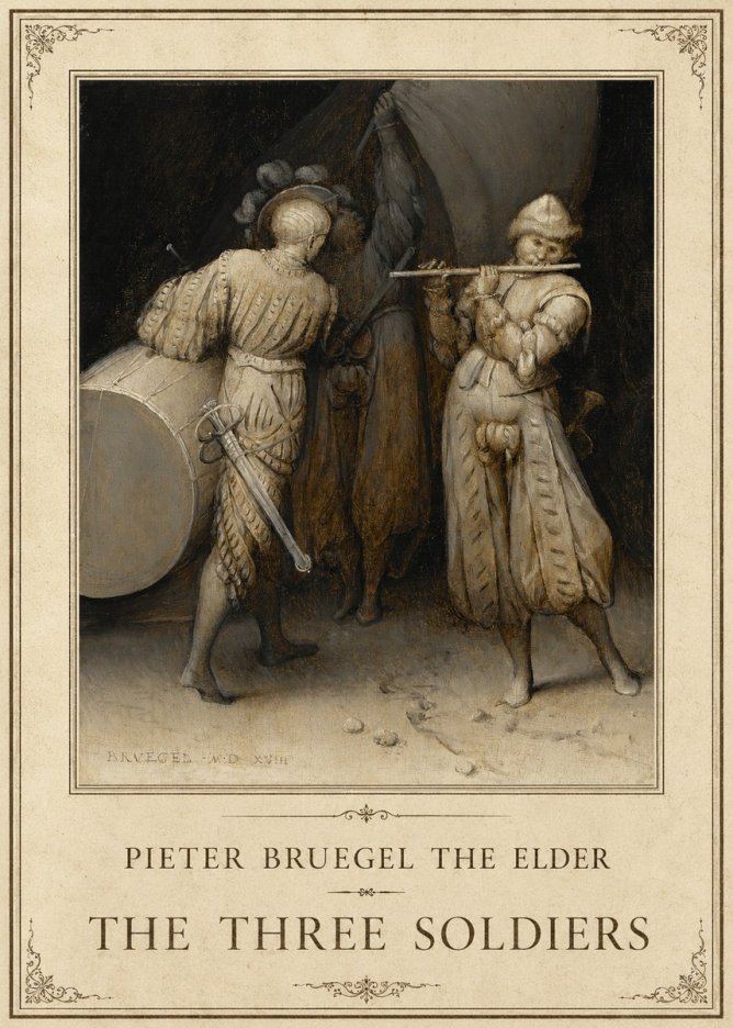 Pieter Bruegel The Three Soldiers No1 - Juliste