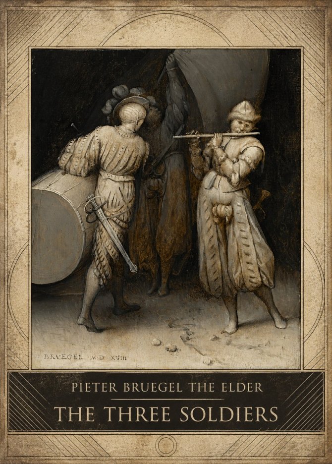 Pieter Bruegel The Three Soldiers No3 - Juliste