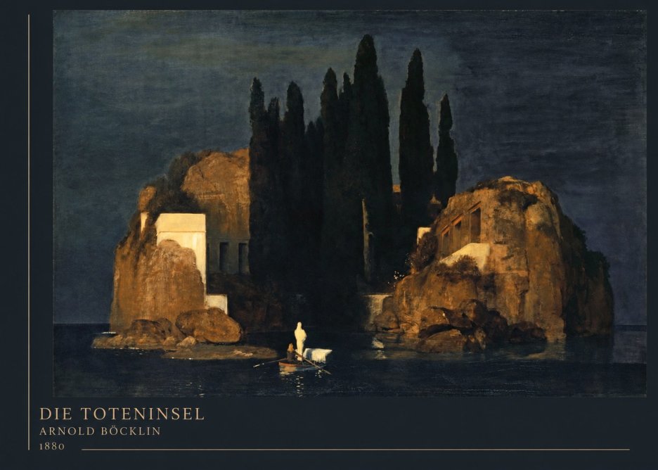 Arnold Böcklin Die Toteninsel VI No4 - Juliste