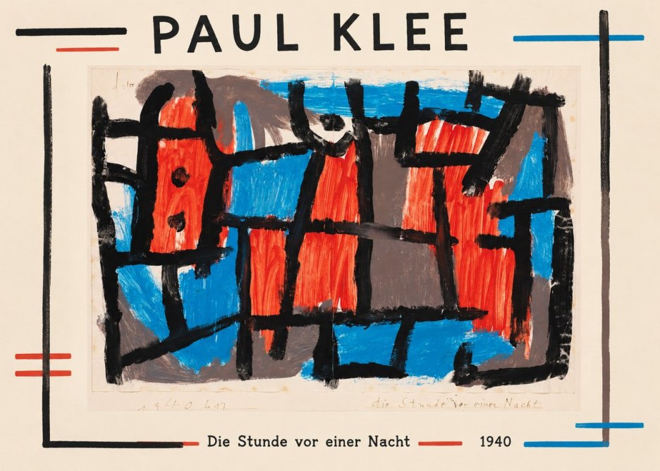 Paul Klee Die Stunde Vor Einer Nacht No1 - Juliste