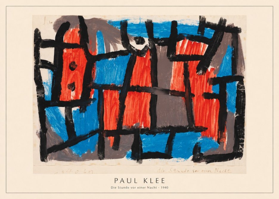 Paul Klee Die Stunde Vor Einer Nacht No4 - Juliste