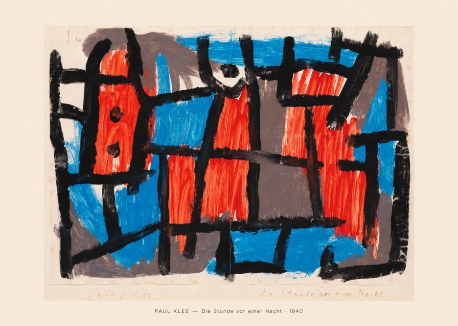 Paul Klee Die Stunde Vor Einer Nacht No5 - Juliste