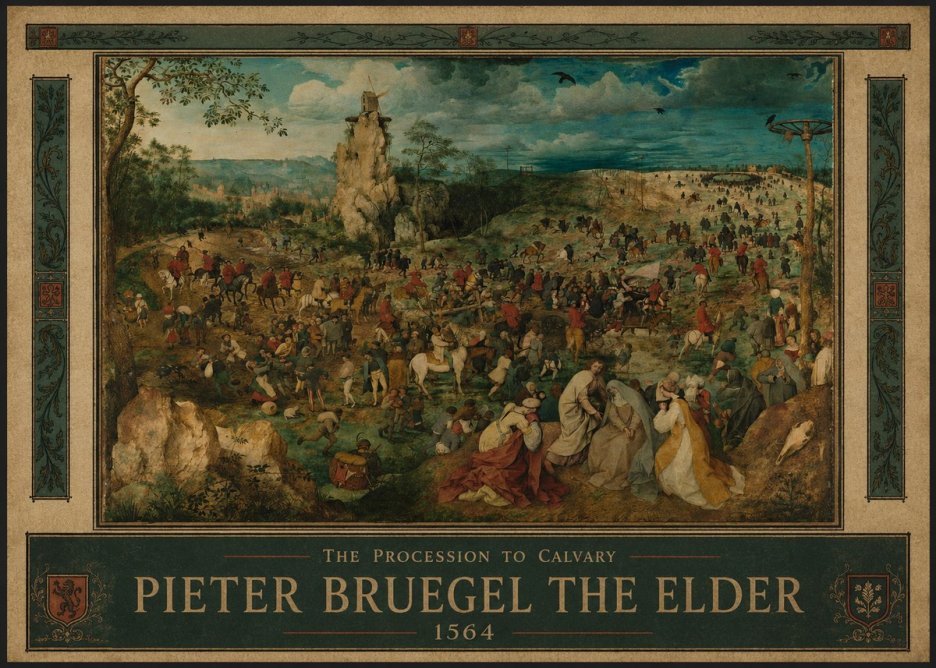 Pieter Bruegel The Processsson to Calvary No3 - Juliste